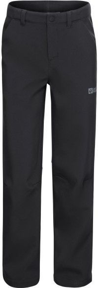 Jack Wolfskin - FOURWINDS PANTS K - Softshell-broek - Zwart - Ademend - Waterafstotend - Winddicht