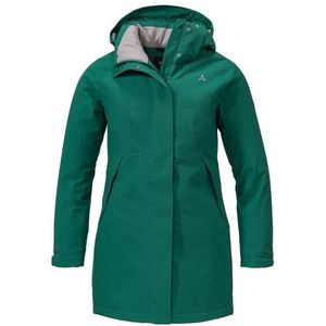 Schöffel Womens Insulated Jacket Bastianisee Lange jas (Dames |groen |waterdicht)