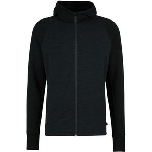 Stoic MerinoFleece260 FlenSt Zip Hoody Merinohoodie (Heren |zwart)