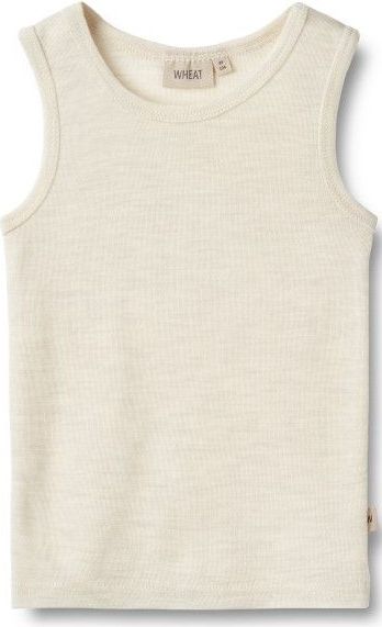 WHEAT - Iggy - Tanktop - Eggshell Melange - Van Zuivere Merinoswol