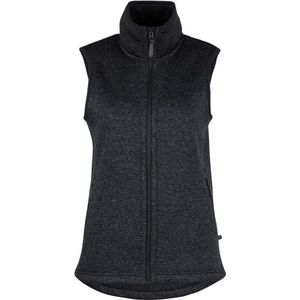 Heber Peak Womens CrownHe Knit Vest Fleecebodywarmer (Dames |zwart)