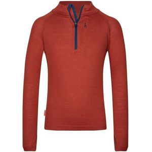 Trollkids Kids Lofoten Half Zip Merinoshirt (Kinderen |rood)