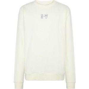 KnowledgeCotton Apparel Water Is Life Regular Crew Sweat Trui (Heren |wit)