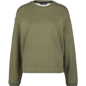 Stoic Womens MMXX Kumla Loose Fit Crew Neck Trui (Dames |olijfgroen)