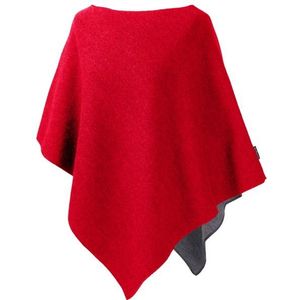 Mufflon Womens Extra Poncho (Dames |rood)