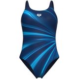 Arena - Glow Swimsuit U Back B - Badpak - Blauw