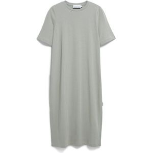 Jerseyjurken - Effen - Katoen - Ronde Hals - Kwartmouw - Losse Pasvorm