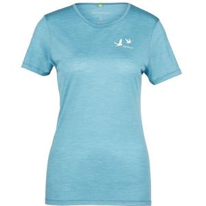 Devold Womens Active Birds Tee Merinoshirt (Dames |skyblue)