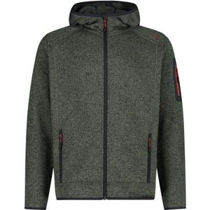 CMP Jacket Fix Hood Jacquard Knitted 3H60847N Fleecevest (Heren |grijs)