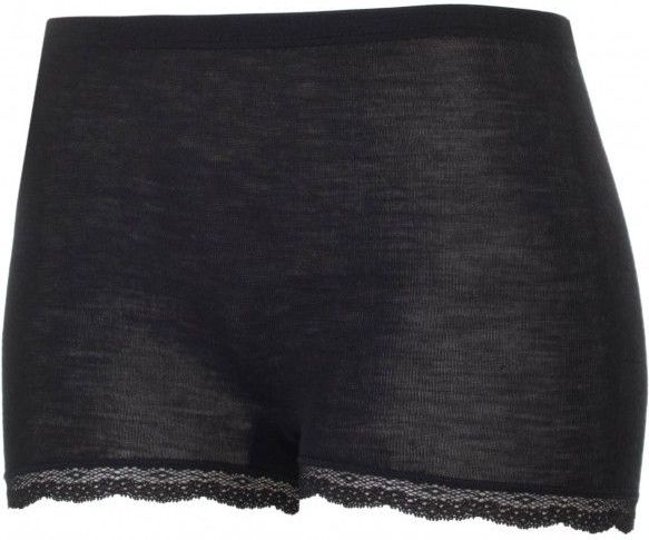 Engel Womens Pants mit Spitze Merino-ondergoed (Dames |zwart)