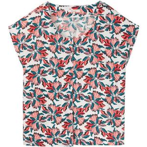 Tranquillo Womens Luftige Bluse aus Ecovero Viskose T-shirt (Dames |meerkleurig)