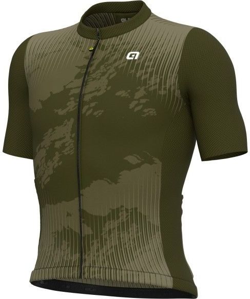 Alé - Krakatoa Jersey - Fietsshirt - Olijfgroen