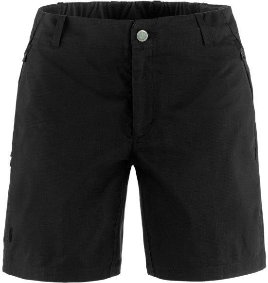 Fjällräven - Hoja Hybrid Shorts - Capribroek - Zwart - Stretch - DWR-geïmpregneerd