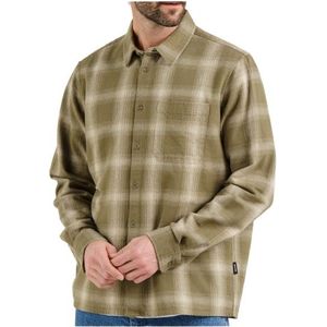 DEDICATED Shirt Rute Flannel Shadow Check Overhemd (Heren |beige)