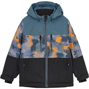 Color Kids Kids Ski Jacket Colorblock 2 Chest Pockets Ski-jas (Kinderen |zwart |waterdicht)