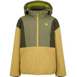 Ziener Kids Abbe-Z Ski-jas (Kinderen |beige/olijfgroen |waterdicht)