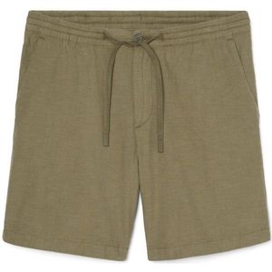 Timberland - Cotton Linen Short - Korte Broek - Olijfgroen - 100% Katoen