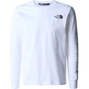 The North Face Boys New L/S Graphic Tee Longsleeve (Kinderen |wit)