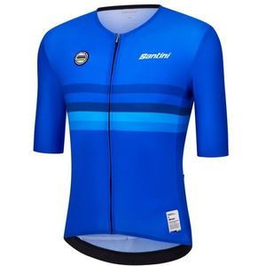 Santini UCI World Champion Jersey Fietsshirt (blauw)