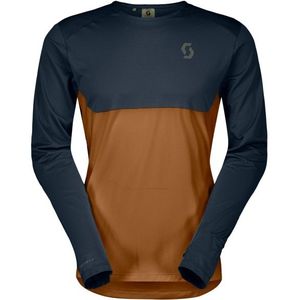Scott Tee Endurance Tech L/S Hardloopshirt (Heren |blauw/bruin)