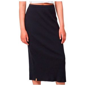 tentree Womens Knit Rib Skirt Rok (Dames |zwart)