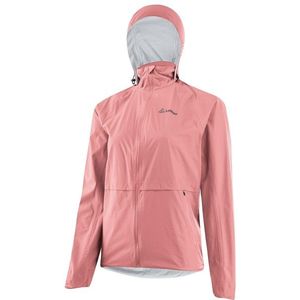 Löffler Womens Jacket with Hood Comfort Fit WPM Pocket Fietsjack (Dames |roze |waterdicht)