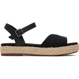 TOMS - Abby - Sandalen - Beige - Geweven Stof en Leer