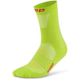 CEP Womens Pro Run Ultralight Socks Mid Cut Hardloopsokken (Dames |groen)