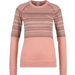 Kari Traa Womens Silja L/S Merino-ondergoed (Dames |roze)