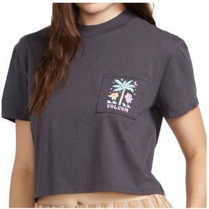 Volcom Womens Pocket Dial Tee T-shirt (Dames |grijs)
