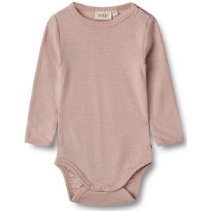 WHEAT Kids Woll-Langarmbody Plain Merino-ondergoed (Kinderen |bruin)