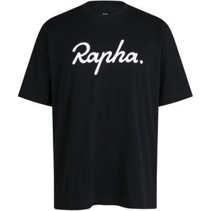 Rapha Cotton T-Shirt Large Logo T-shirt (Heren |zwart)