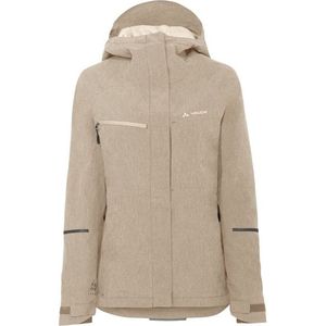 Vaude Womens Yaras Warm Rain Jacket Fietsjack (Dames |beige |waterdicht)
