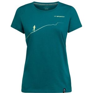 La Sportiva Womens Trail T-shirt (Dames |blauw/turkoois)