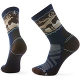 Smartwool - Hike Light Cushion Mountain Moose Crew - Sokken - Blauw - EU 42-45