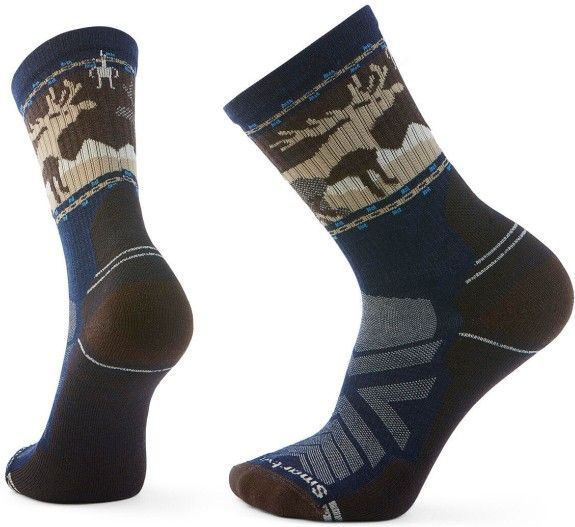 Smartwool - Hike Light Cushion Mountain Moose Crew - Sokken - Blauw - EU 42-45