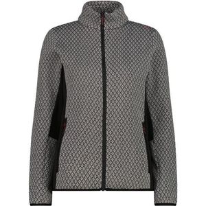CMP Womens Jacket Jacquard Knitted 35H1596 Fleecevest (Dames |grijs)