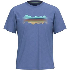 Smartwool - Mountain Horizon Graphic Tee - Merinoshirt - Blauw