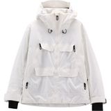 CMP Womens Jacket Fix Hood with Chest Pockets Ski-jas (Dames |grijs/wit |waterdicht)