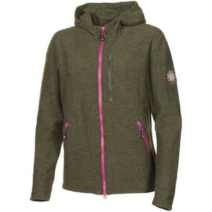 Ivanhoe of Sweden Womens Tara Hood Wollen vest (Dames |olijfgroen)