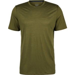Stoic MerinoChill MMXX Göteborg Print Tee Merinoshirt (Heren |olijfgroen)
