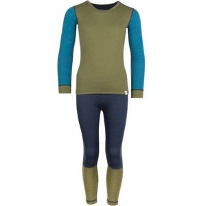 Trollkids - Merino Baselayer Set II - Merino-ondergoed - Olijfgroen