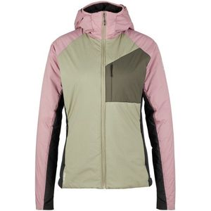 Stoic Womens MountainWool60 JokkmokkSt Hybrid Hoody Isolatiejack (Dames |meerkleurig)