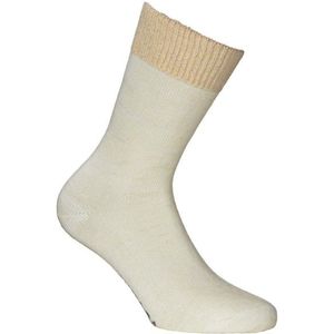 Alpacasocks&Co Womens Alpaca Sparkle Crew 2-Pack Multifunctionele sokken (Dames |beige)