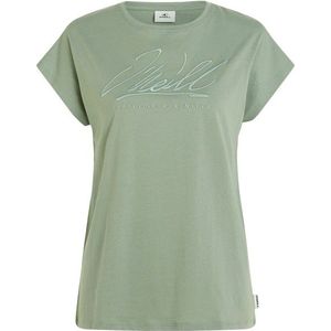 ONeill Womens Essentials ONeill Signature T-Shirt T-shirt (Dames |olijfgroen)