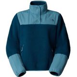 The North Face Womens Cragmont Fleece 1/4 Snap Fleecetrui (Dames |blauw)