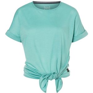 super.natural - JP Knot Tee - Merinoshirt - Turkoois - Dames