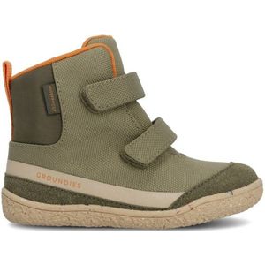 Groundies Kids Ottawa Barefootschoenen (Kinderen |khaki /oranje |waterdicht)