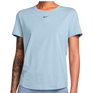 Nike Womens One Classic Dri-FIT T-Shirt Sportshirt (Dames |blauw)