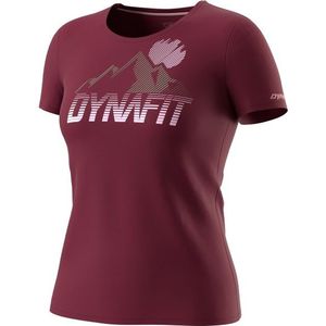 Dynafit Womens Transalper Graphic S/S Tee Sportshirt (Dames |rood)